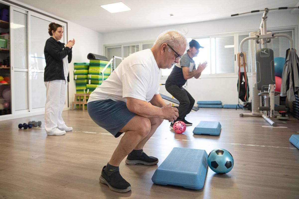 Sesión de fisioterapia