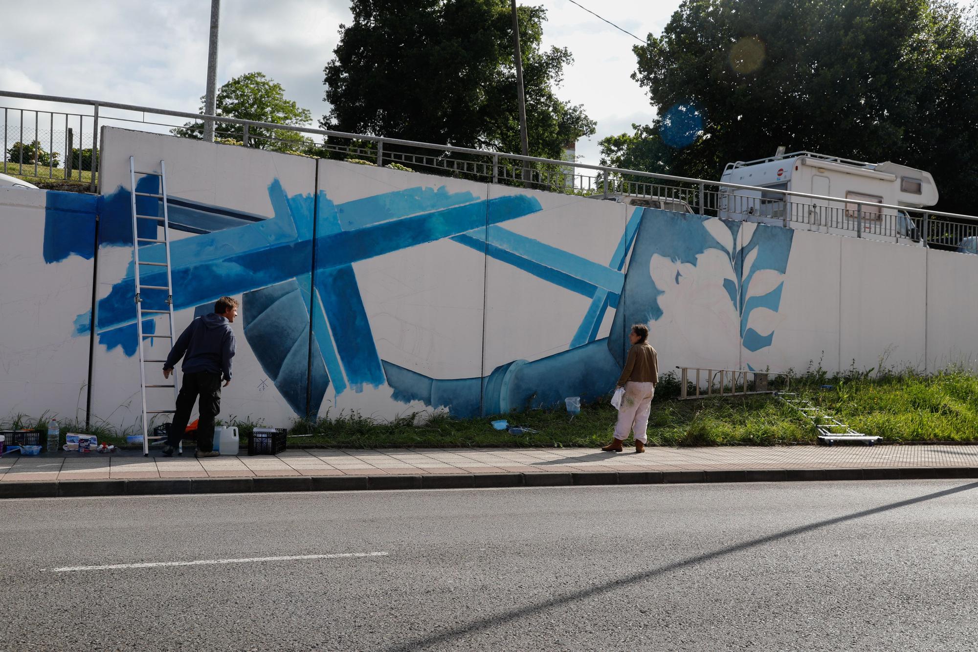 El arte mural toma las calles de Avilés