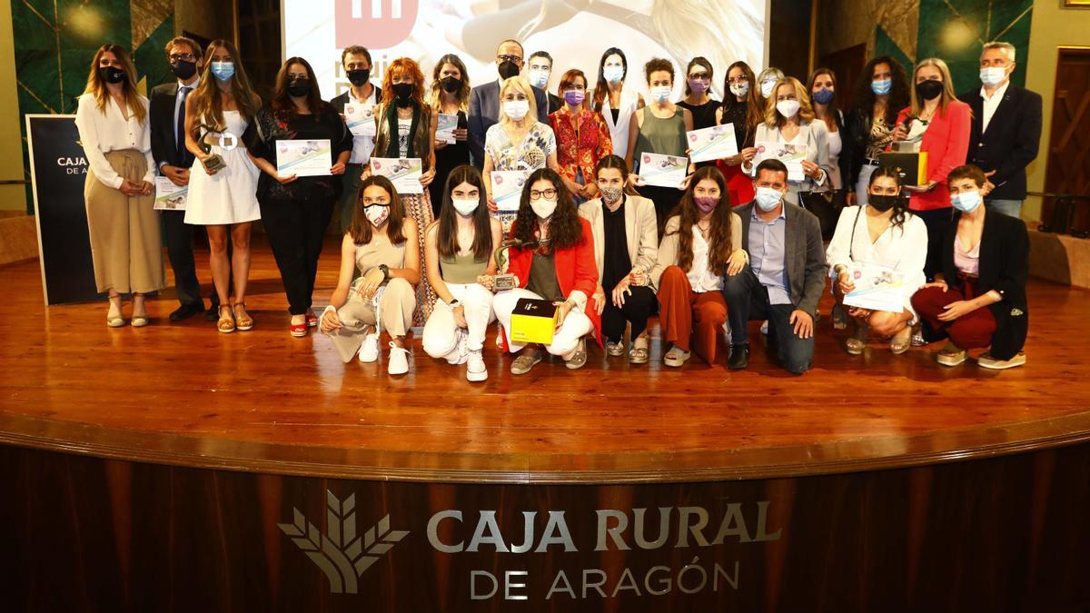 Ganadores y premiados en la pasada edición de la gala Mujer y Deporte organizada por El Periódico de Aragón