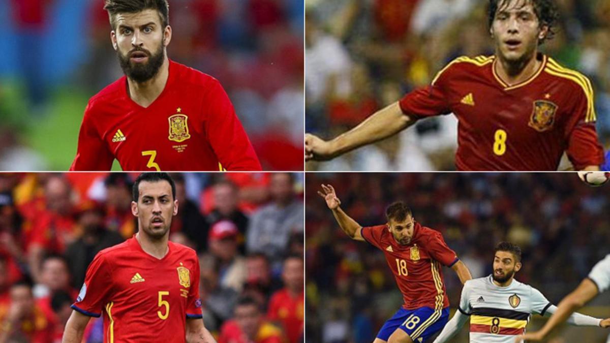 Los jugadores que jugaron con España, en imágenes de archivo