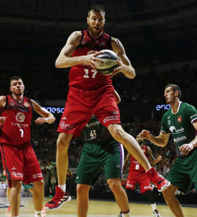 Victoria del Unicaja ante el Zaragoza en la Copa del Rey 2020.