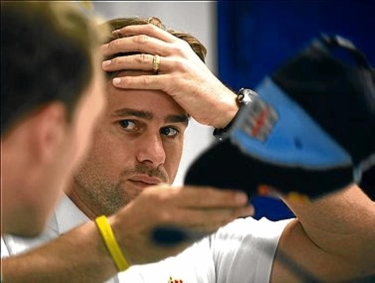 Pochettino, en una roda de premsa d’aquesta temporada a Sant Adrià. Pochettino, en una roda de premsa d’aquesta temporada a Sant Adrià.