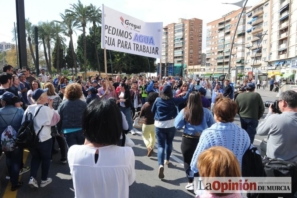 Manifestación de los agricultores por el Mar Menor en Murcia