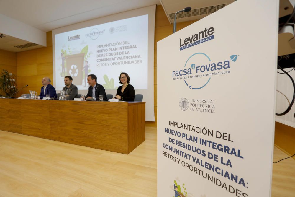 Jornada 'Implantación del Nuevo Plan Integral de Residuos de la Comunitat Valenciana' en la UPV