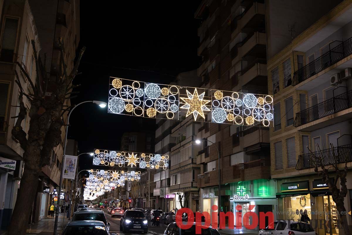 Encendido de luces de Navidad en Caravaca