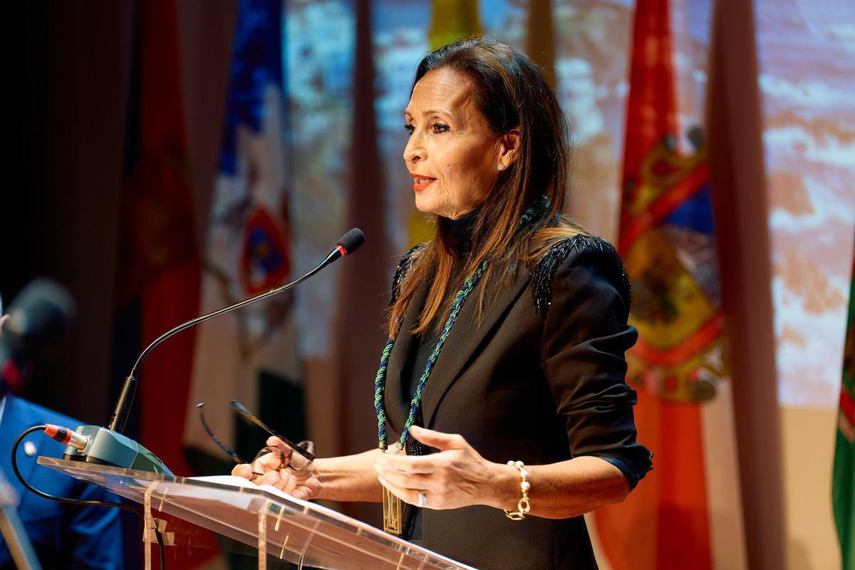 María del Carmen Rosario, durante su intervención.