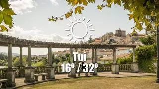 El tiempo en Tui: previsión meteorológica para hoy, jueves 13 de agosto