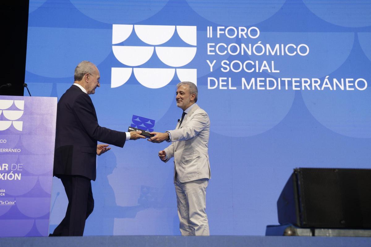 Màlaga passa el testimoni a Barcelona com a seu del III Fòrum del Mediterrani Màlaga passa el testimoni a Barcelona com a seu del III Fòrum del Mediterrani