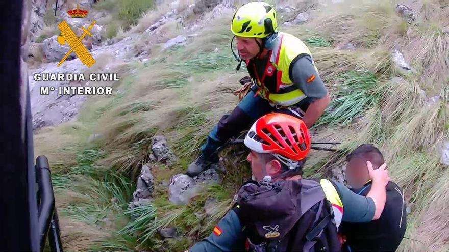 Rescate de un senderista en La Maroma