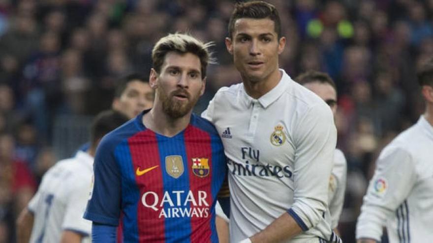 Cristiano Ronaldo junto a Messi.