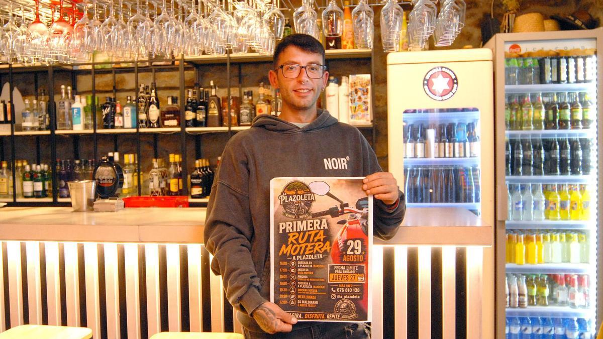 Adrián Villar organiza este sábado la primera Ruta Motera A Plazoleta.