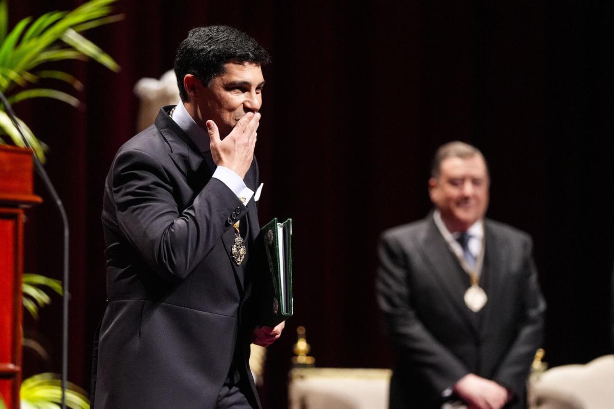 José Antonio Rodríguez antes de pronunciar el Pregón de la Semana Santa de Sevilla 2026