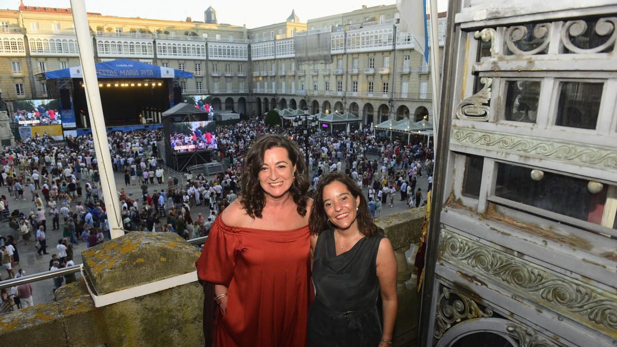 Pregón de la actriz Lucía Veiga que abre la fiestas de María Pita en A Coruña