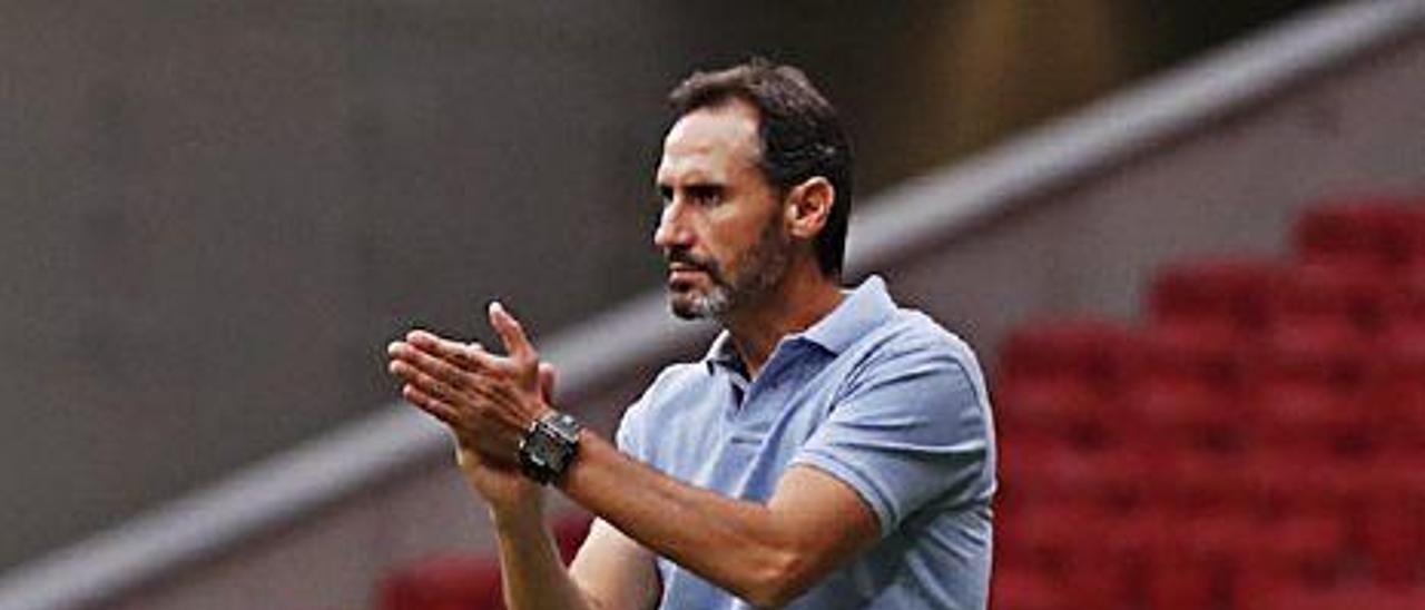 Vicente Moreno, en el Wanda Metropolitano.