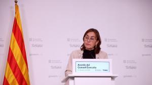 La consellera de Territori, Habitatge i Transició Ecològica, Sílvia Paneque, en rueda de prensa