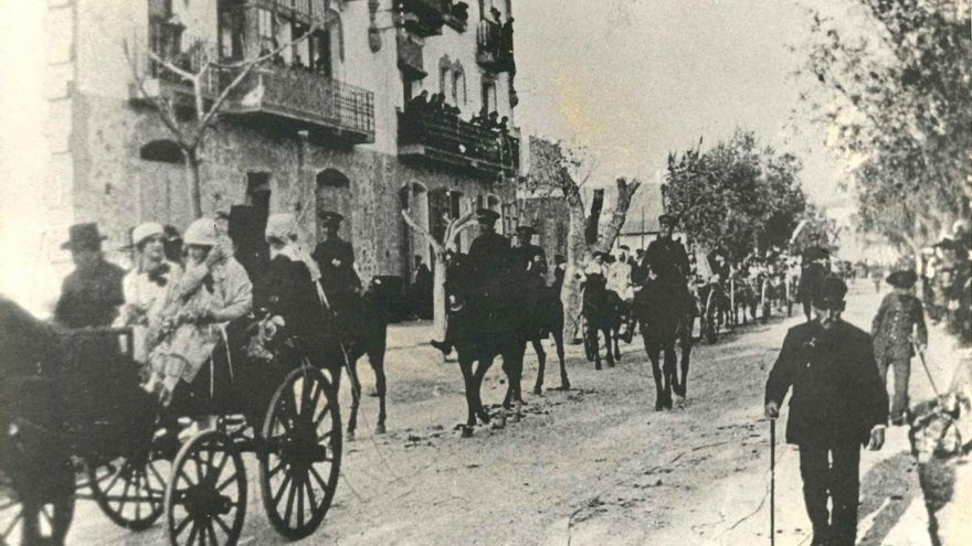Imagen de un carnaval en Vila en 1919. / D.I.