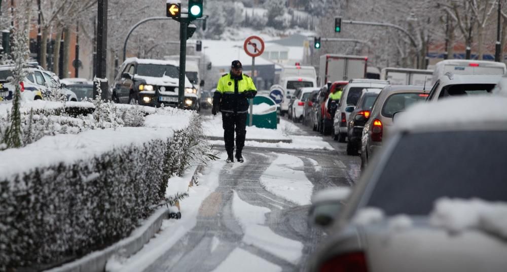 La nieve cubre la comarca de l'Alcoià