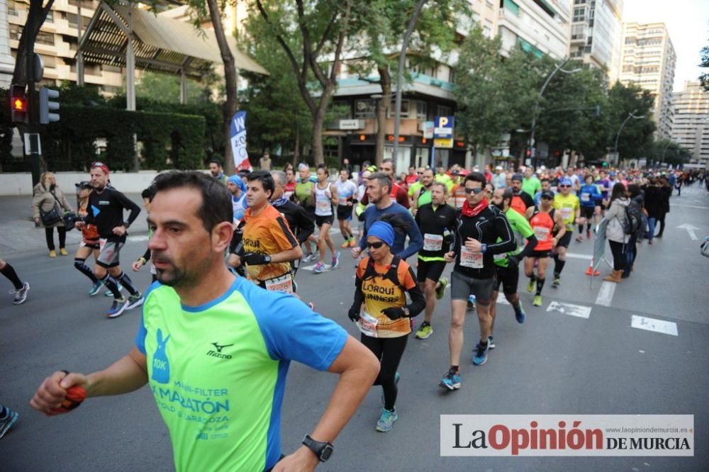 Murcia Maratón. Salida