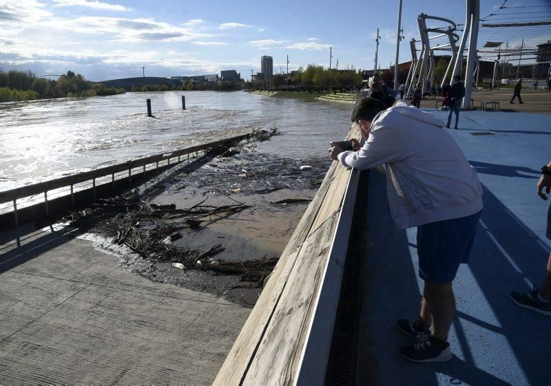 La crecida del Ebro se acerca a Zaragoza