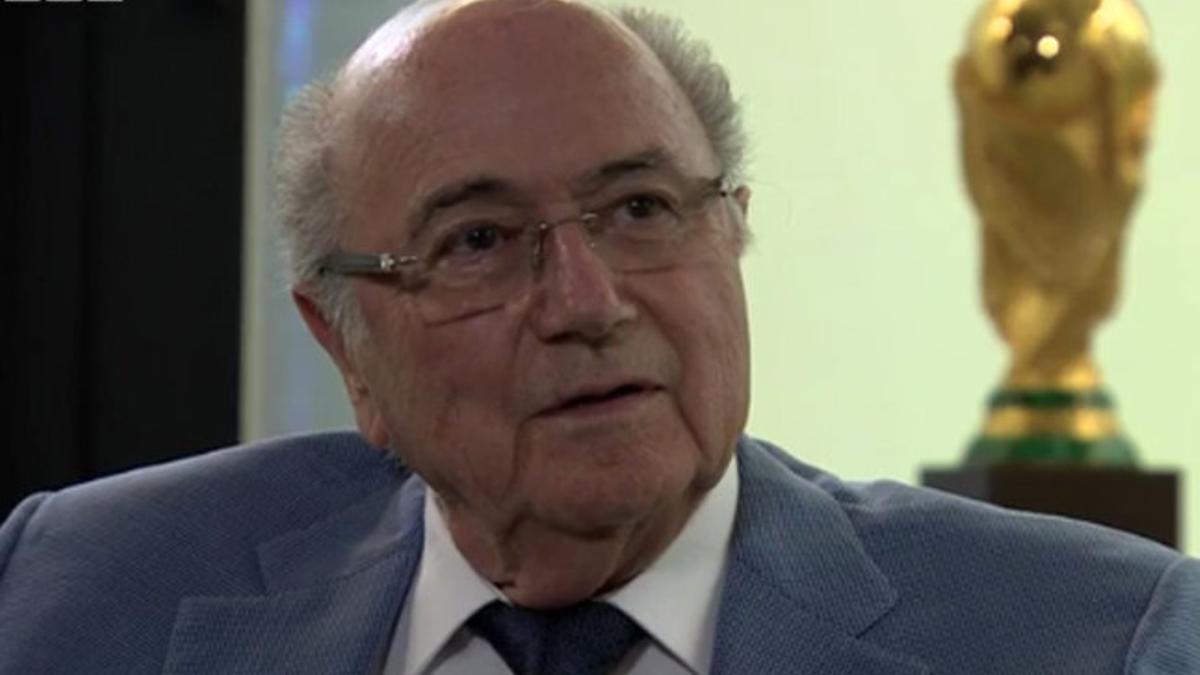 Blatter, durante su entrevista con la cadena 'BBC'