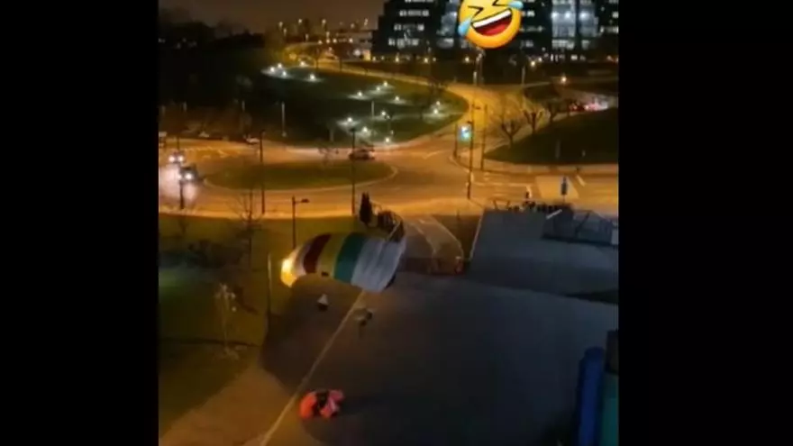 Detenidos por hacer salto base en Oviedo
