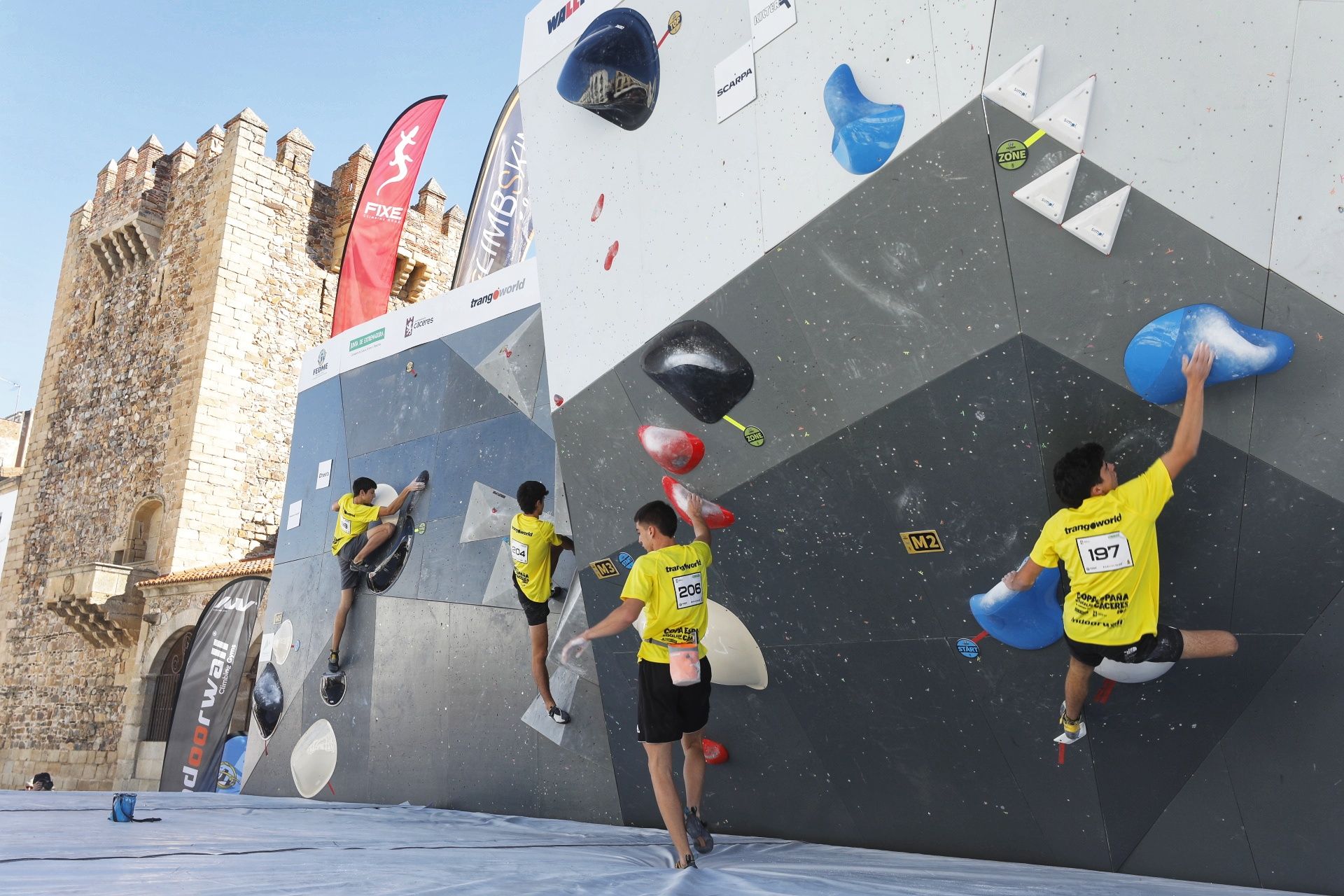 Campeonato de España de Escalada de Bloque y Velocidad y Copa de España de Velocidad en Cáceres