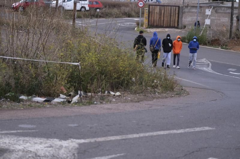 Estado de El Rodeo Alto, junto al centro de inmigrantes Las Raíces