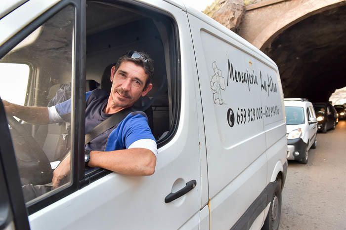 Apertura parcial de la nueva carretera a La Aldea