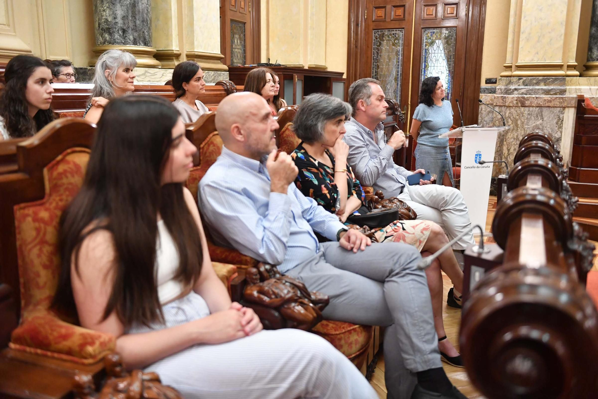 Homenaje en María Pita a los alumnos con mejores expedientes en la PAU 2025