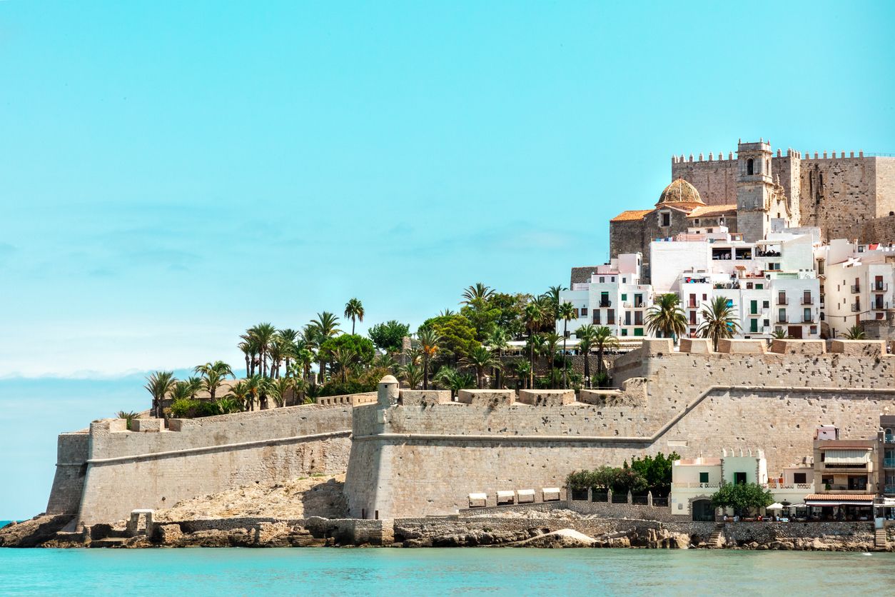 Castillo de Peñiscola, España.
