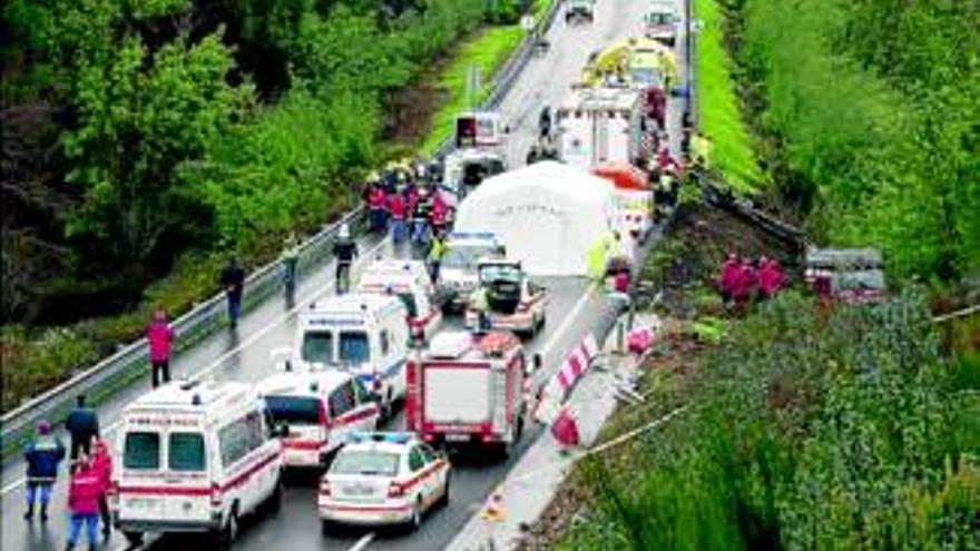 11 muertos en un accidente en Portugal de un autobús extremeño