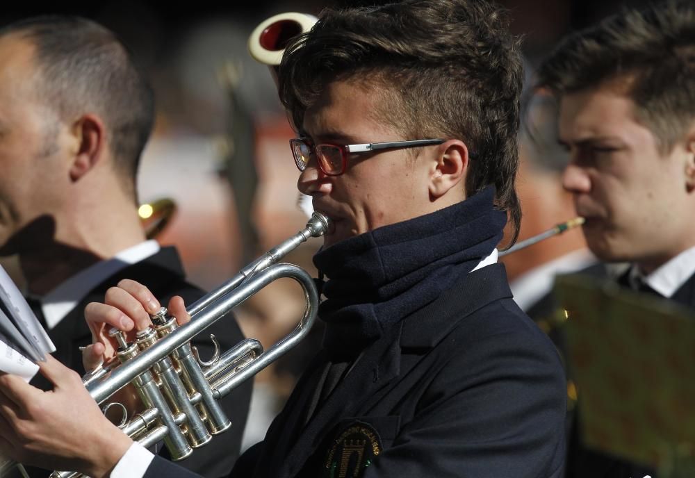 La Sociedad Musical La Lira de Chulilla puso música a la victoria del Valencia