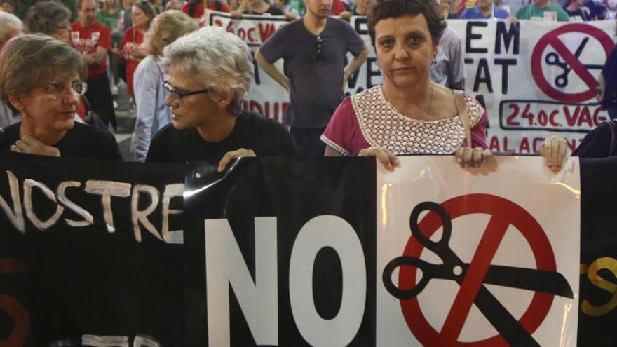 Movilización contra los recortes de la enseñanza en Alicante