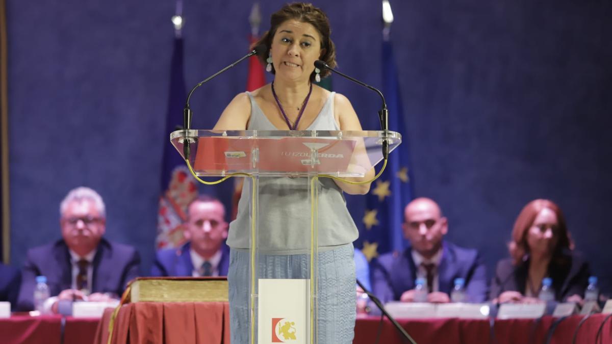 La portavoz de IU en la Diputación de Córdoba, Irene Ruiz.