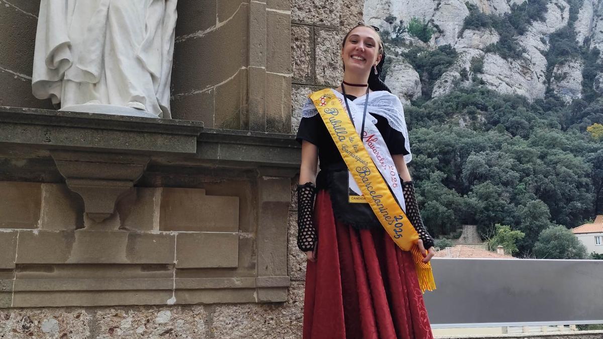 Íria Ramon, a Montserrat, amb la nova banda que la identifica com a pubilla de les comarques barcelonines