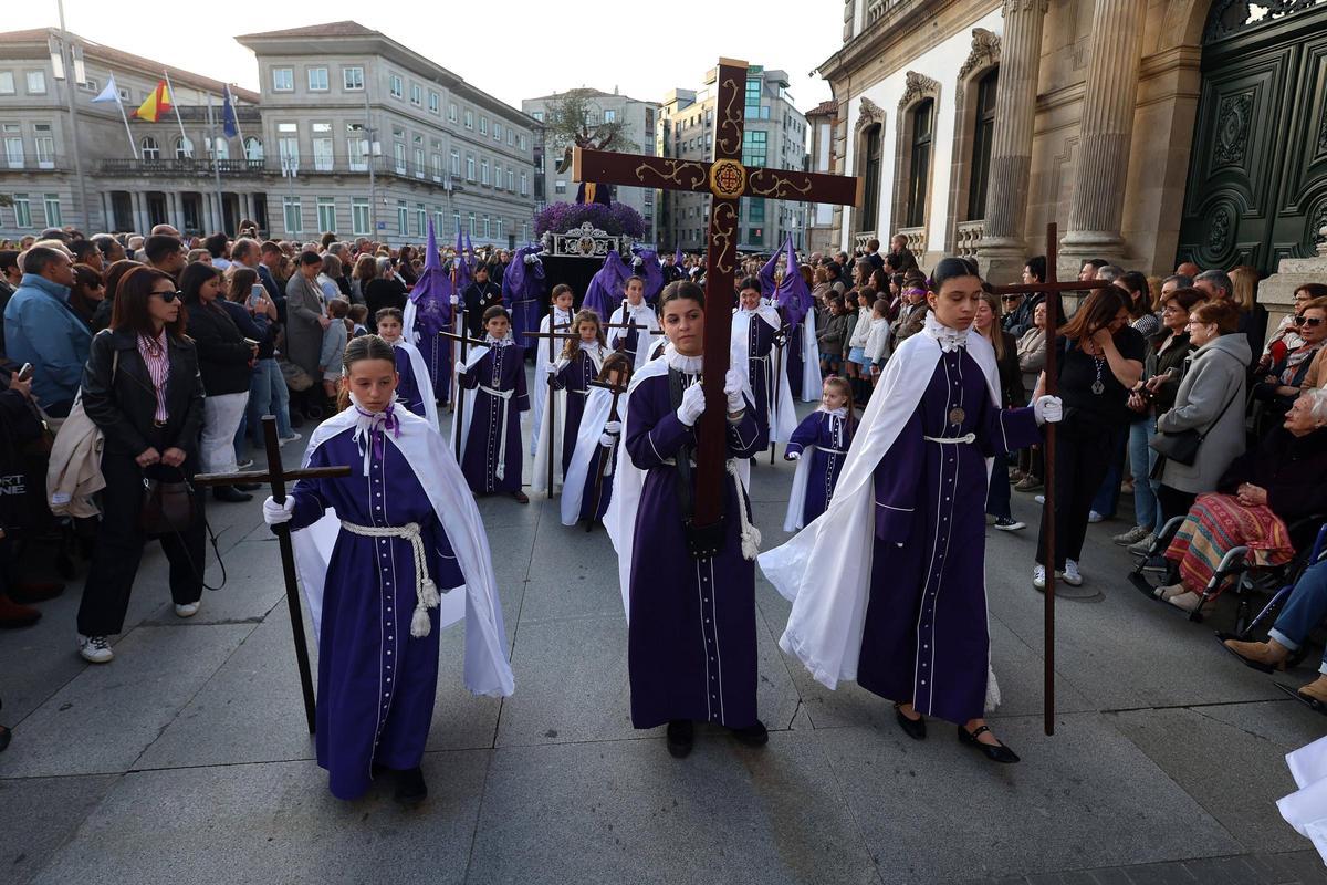 Una imagen del desfile del Jueves Santo.