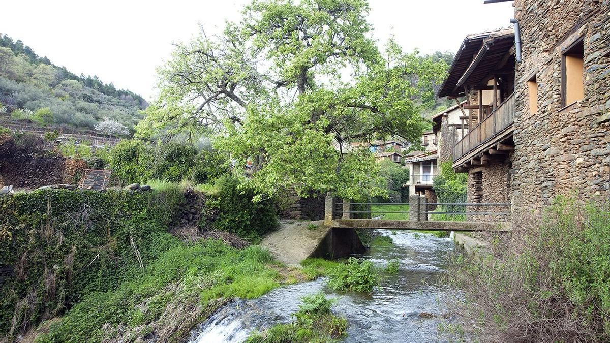 Una paisaje rural en Extremadura.