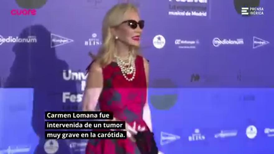 Carmen Lomana actualiza su estado tras la operación para extirpar su tumor