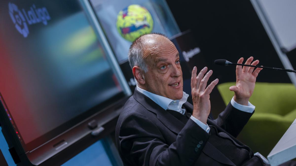 El presidente de LaLiga, Javier Tebas.