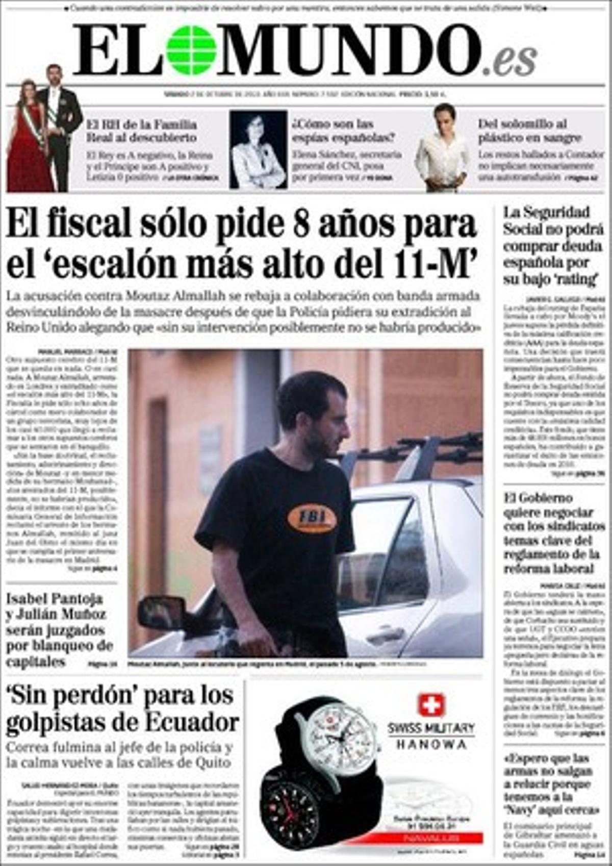 ’El Mundo’, 02/10/2010.