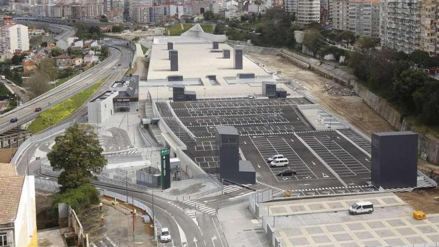 Vista de la estación del AVE de Vigo-Urzáiz que se estrenará hoy con el primer tren desde A Coruña. // R.G.