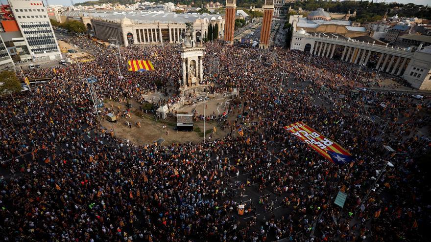 L&#039;amnistia marca la manifestació multitudinària de la Diada a Barcelona