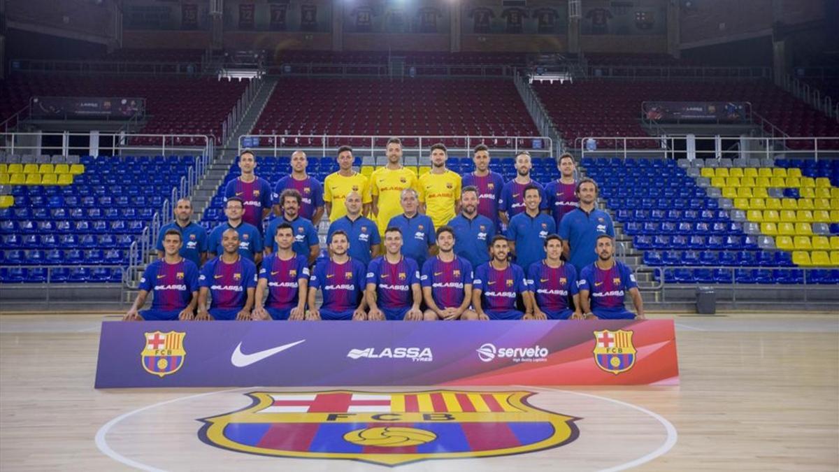 El Barça Lassa de fútbol sala se ha hecho la foto oficial este jueves