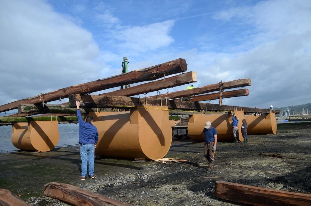 La construcción de bateas llega a Vilagarcía.