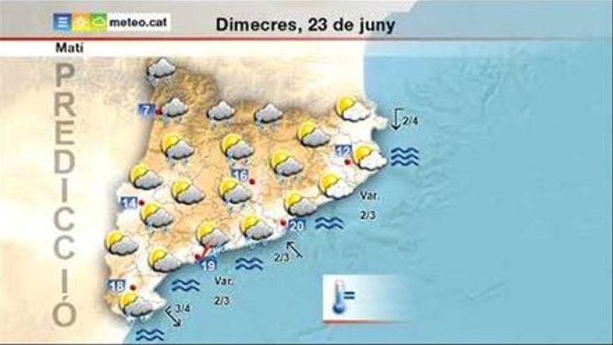 La previsió del temps del 23 de juny segons el Meteocat