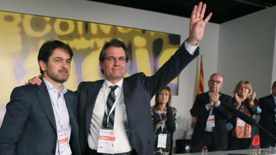 Artur Mas con Oriol Pujol.