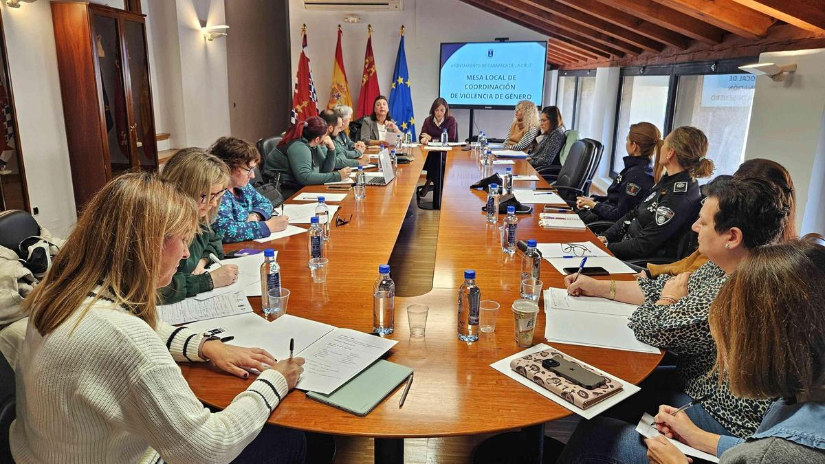 Mesa Local de Coordinación de Violencia de Género, celebrada en Caravaca