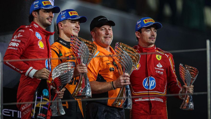 Norris gana a Sainz en Abu Dabi y McLaren se corona por equipos