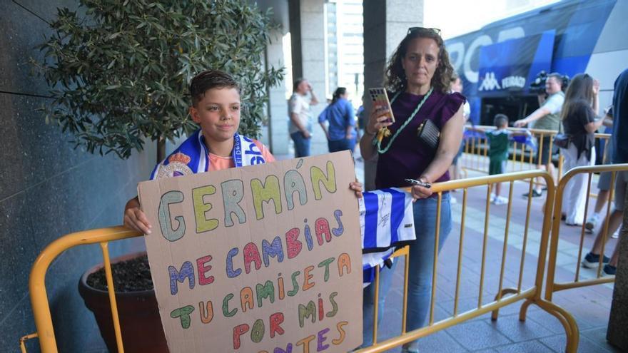 Mario, el joven aficionado vallisoletano del Deportivo