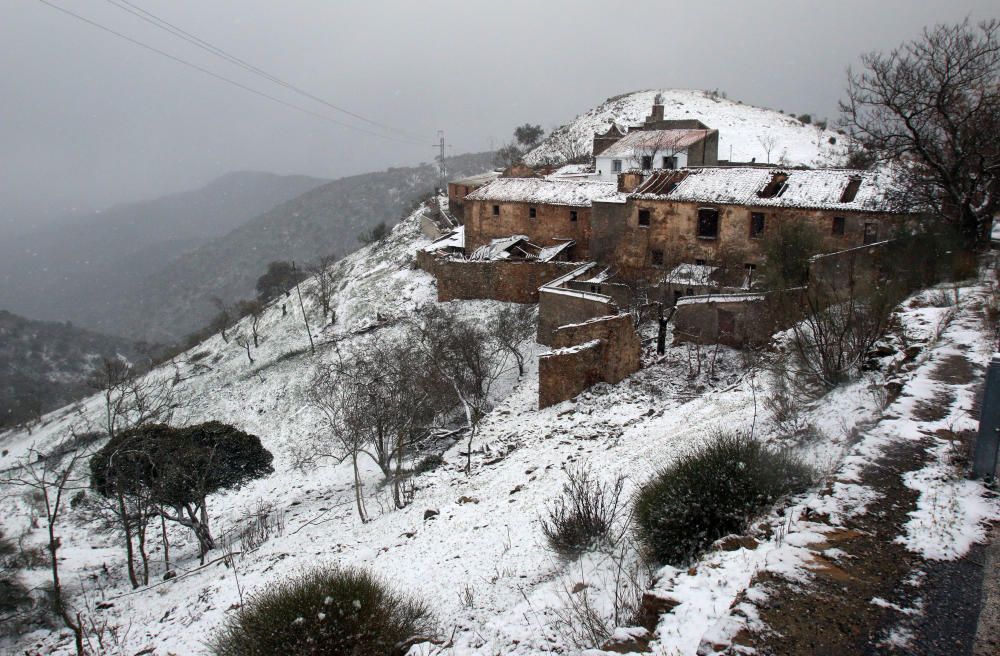 Primeras nieves de 2017 en la provincia de Málaga